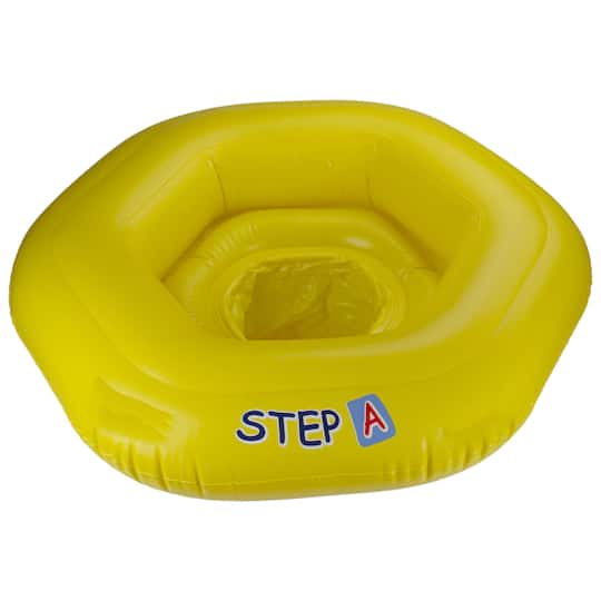 Pool Central® 26" Yellow Inflatable STEP A Swimming Pool Baby Seat Float | 25" x 26" | Michaels®